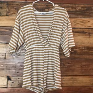 Striped romper. Never worn!